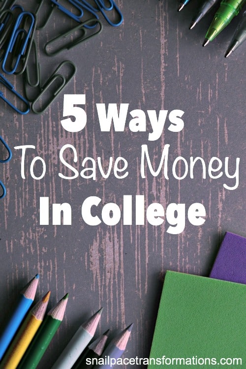 Five Ways To Save Money In College