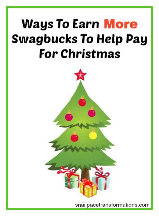 Ways To Earn More Swagbucks to help pay for christmas (large) Snail