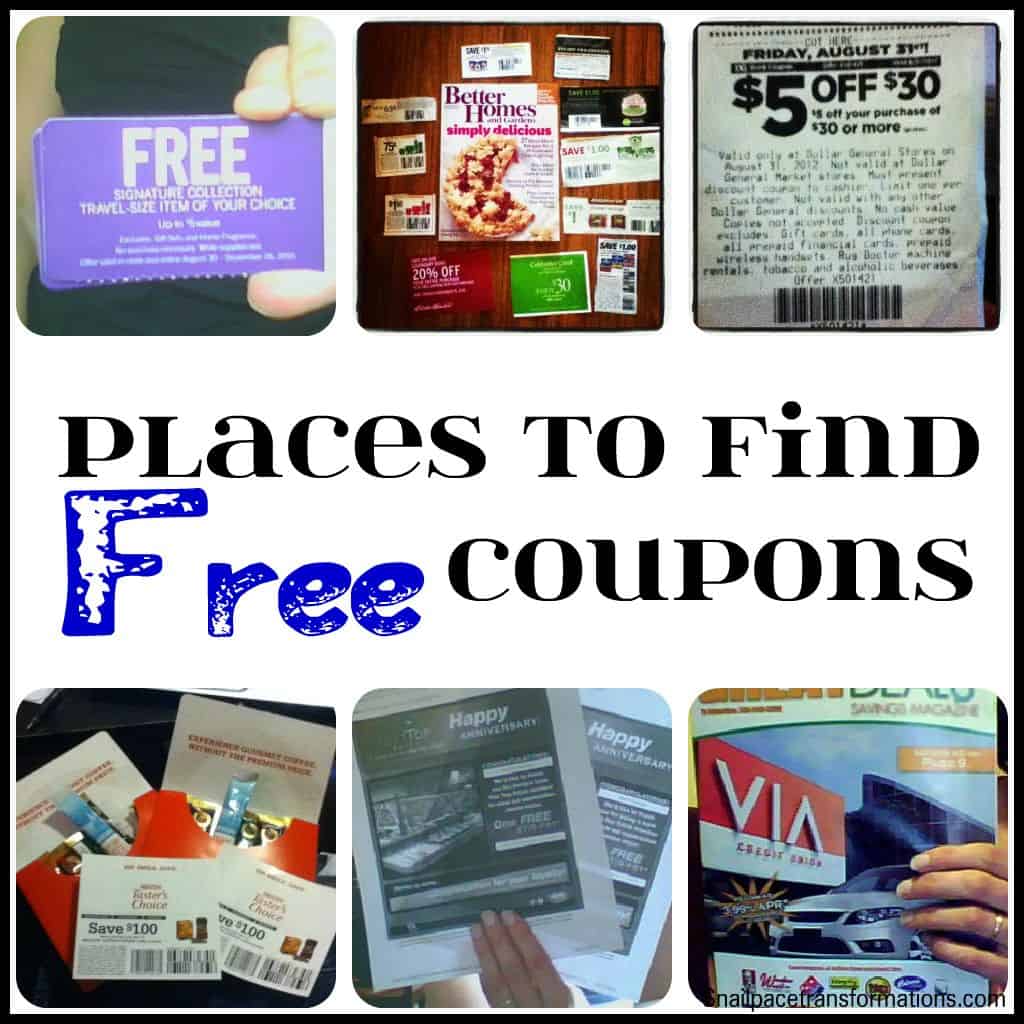 placestofind freecoupons Snail Pace Transformations