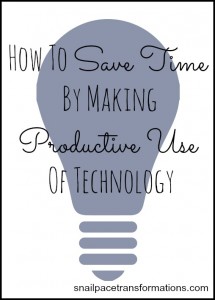 how to save time by making productive use of technology