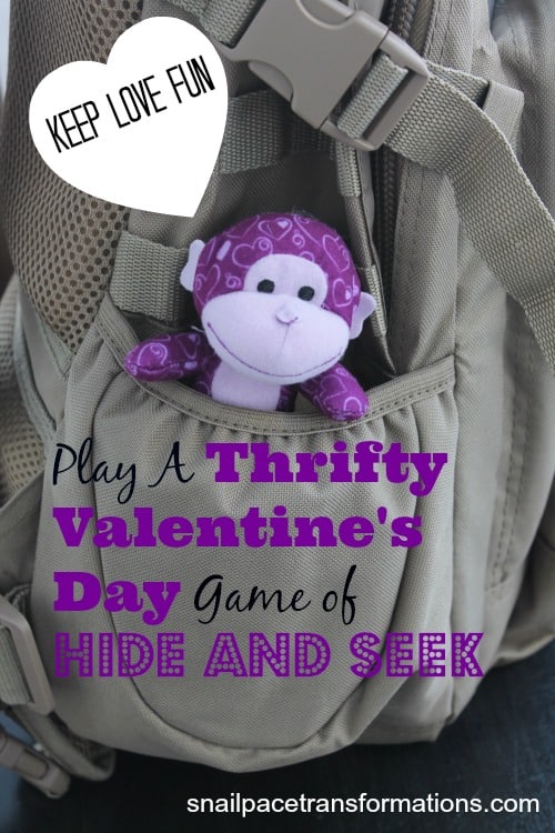 play a thrifty valentine's day game of hide and seek