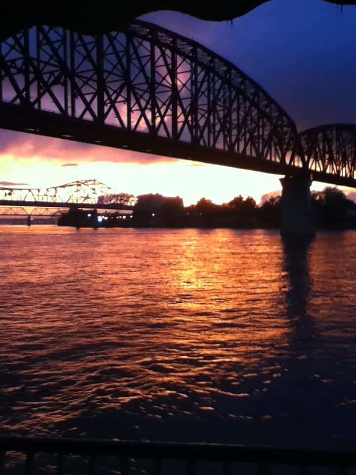 ohio river at sunset - Snail Pace Transformations