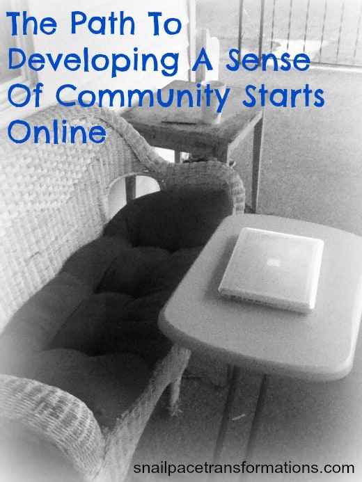 the path to developing a sense of community starts online