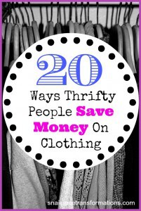 20 Ways thrifty people save money on clothing