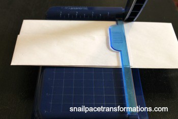 cutting envelopes for small coupon organizer