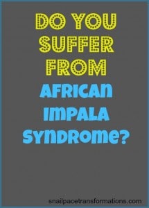 Do You Suffer From African Impala Syndrome? Trade Fear For Faith