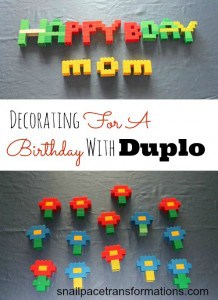 Duplo birthday decorations