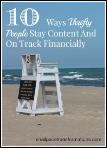 10 ways thrifty people stay content and on track financially