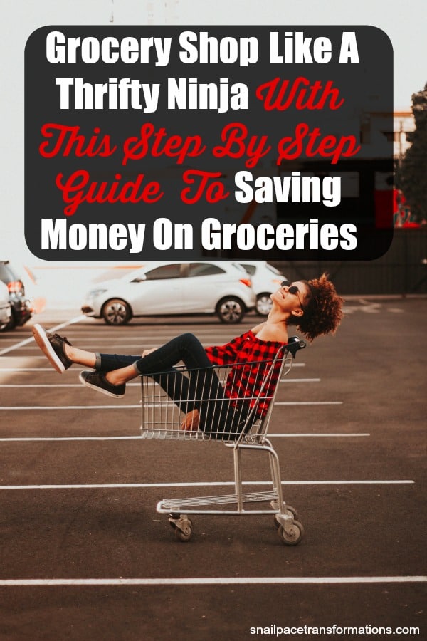 Lower your grocery bill. Learn thrifty ninja grocery shopping secrets that will save you money on groceries. #savemoney #frugal #thrifty