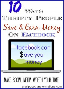 10 Ways Thrifty People Save & Earn Money On Facebook