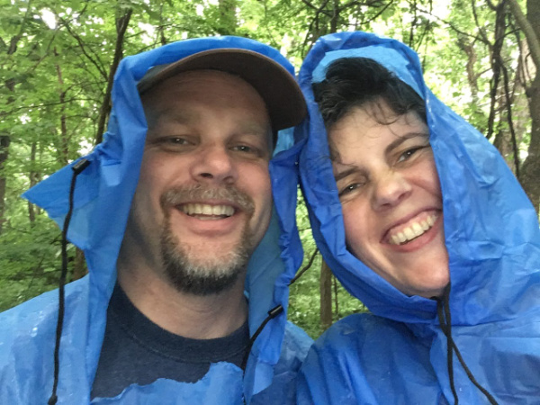 Getting out there and embracing the rain together can make for some pretty sweet memories. 