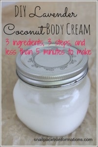 DIY Lavender Coconut Body Cream