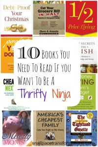10 books you need to read if you want to be ta thrifty ninja