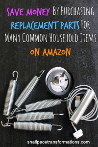 Save Money By Purchasing Replacement Parts For Many Common Household Items On Amazon