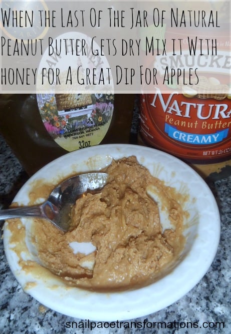 How to use up the last of the natural peanut butter. 