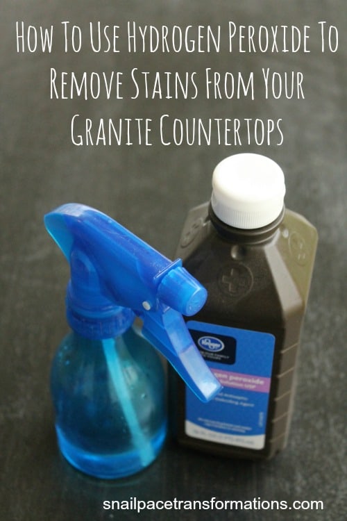 How to use hydrogen peroxide to remove stains from your granite countertops