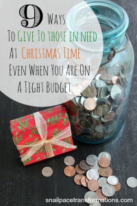 9 ways to give at Christmas time despite a tight budget