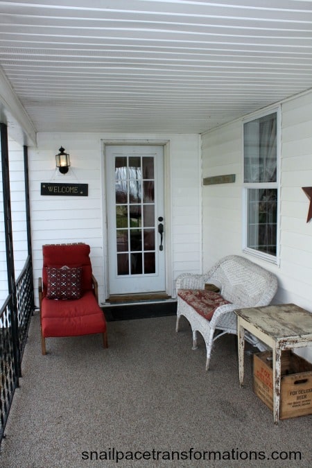 our front porch 2015 (near front door)