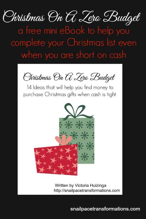 Grab your free mini eBook and complete your Christmas list ...no matter how little your Christmas fund may be.