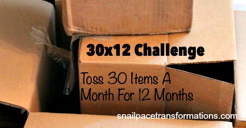 30 times 12 Challenge: Toss Clutter & Gain Time | Snail Pace Transformations