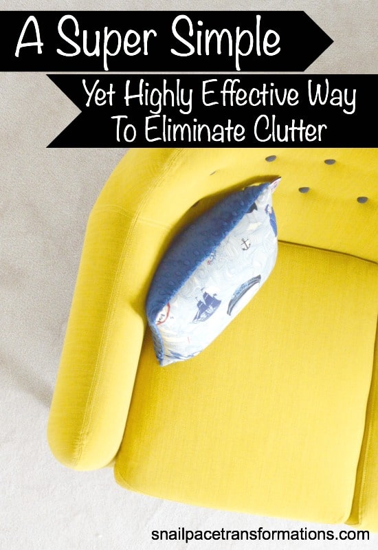 A super simple way to get rid of clutter for good! Decluttering made easy. 