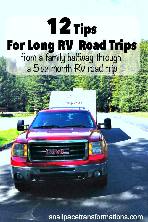 12 tips for long RV road trips. Don't hit the open road and campgrounds before reading these. 