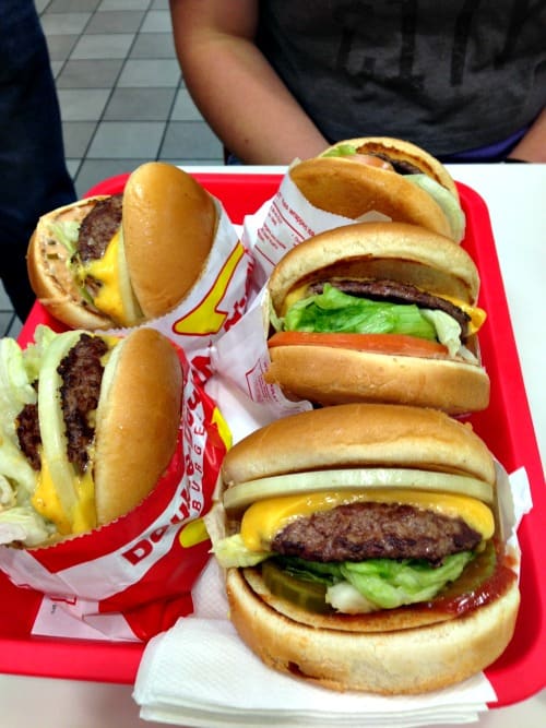 RV Trip: A family's first trip to In-N-Out burger.