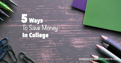 Five Ways To Save Money In College