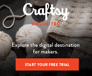 Craftsy Unlimited FREE 7 day trial at Craftsy.com