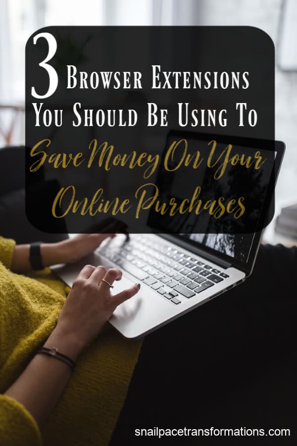 Use these 3 browser extensions to save money. Such a fast and simple way to save money. #savemoney #thriftyliving #frugalliving #moneysavingtip