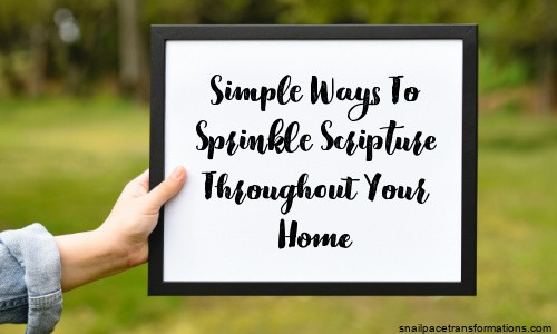 Simple Ways To Sprinkle Scripture On Stewardship Throughout Your Home