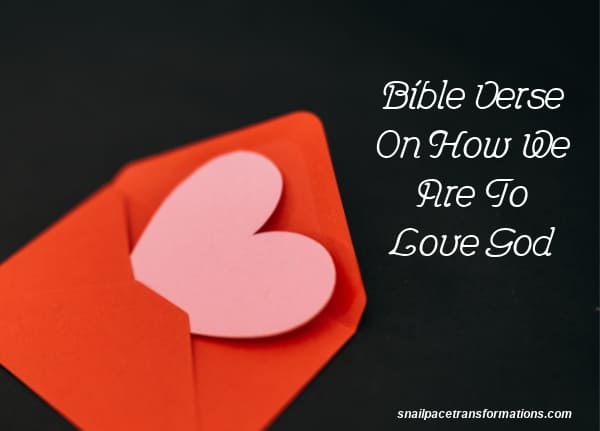 Bible Verse On How We Are To Love God